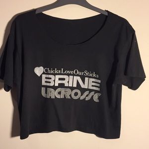 Vintage Brine Lacrosse Crop T-shirt